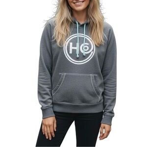 Hollister Women’s Gray Logo Hoodie | Size Medium